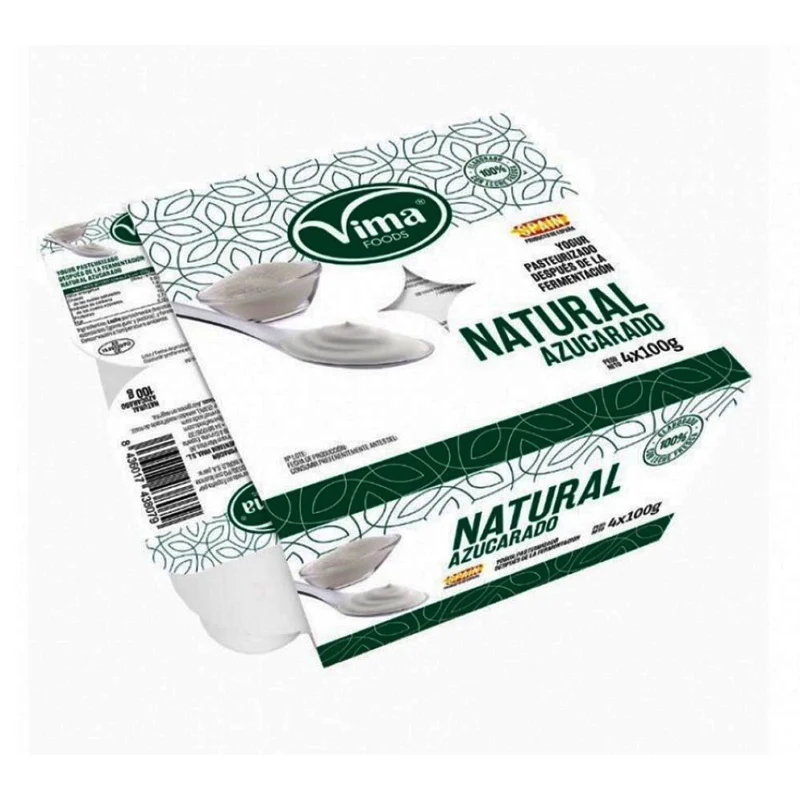 Yogur Vima pasteurizado sabor natural azucarado (4U de 100 g)
